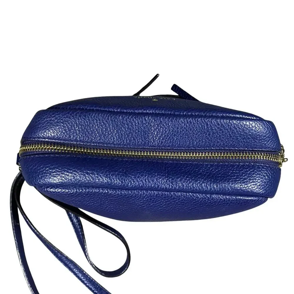 Kate Spade True Navy Pebbled Leather Shoulder Bag